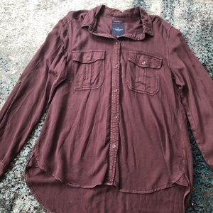 American eagle boyfriend fit flannel shirt